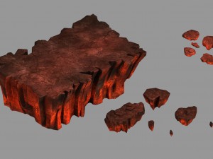 lava hell - shitai - ground 42 3D Model