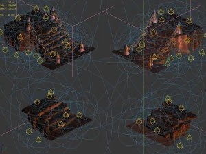 lava hell - stone ladder 32 3D Model