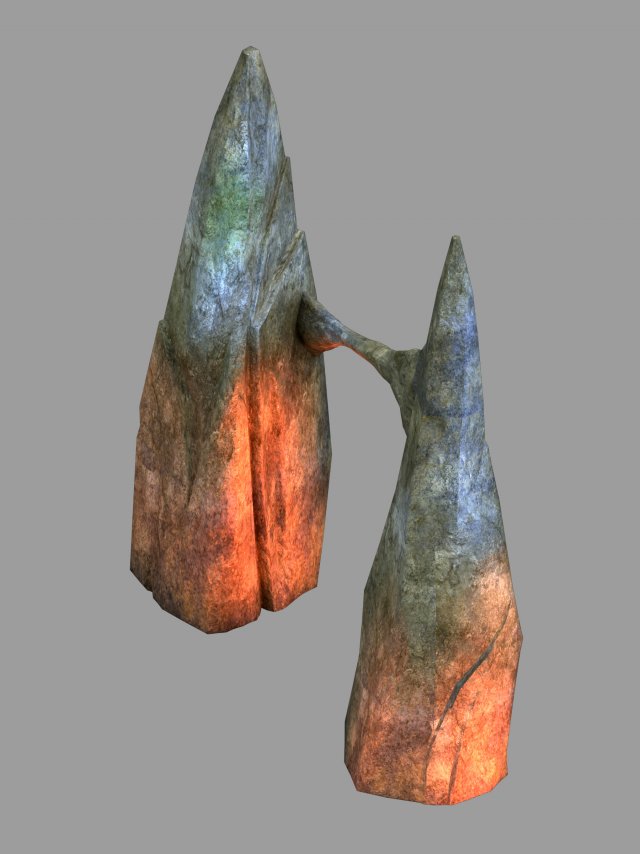 lava hell - stone tooth 31 Modèle 3D .c4d .max .obj .3ds .fbx .stl .blend