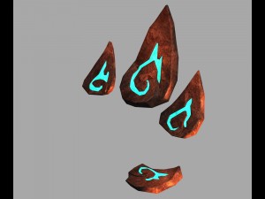 lava hell - stone leaf 24 Modello 3D