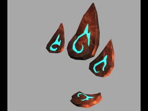 용암 지옥 - 돌잎 24 3D 모델