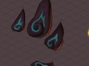 lava hell - stone leaf 24 Model 3D