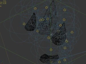 lava hell - stone leaf 24 3D Model