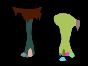 lava hell - stone column 34 3D Model