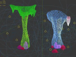 lava hell - stone column 34 3D Model