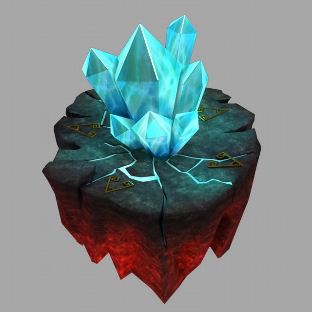 lava hell - crystal 32 3Dモデル .c4d .max .obj .3ds .fbx .stl .blend 