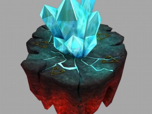 lava hell - crystal 32 3D-Modell
