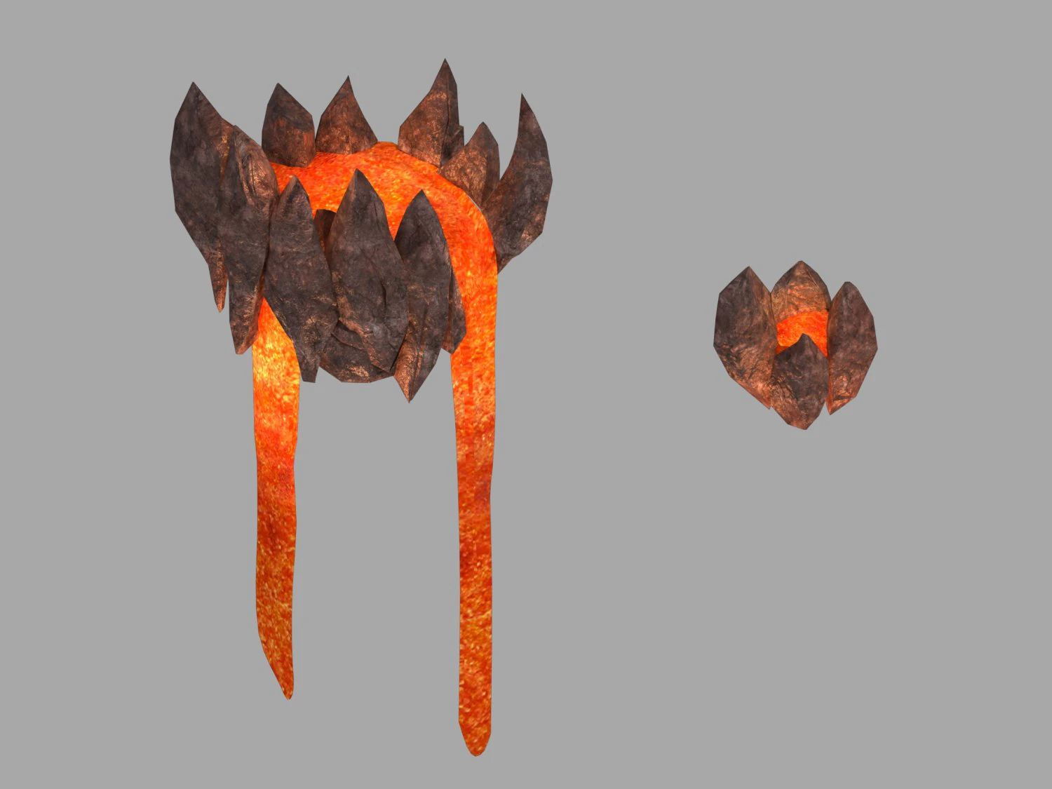 lava hell - magma pots 3D Model .c4d .max .obj .3ds .fbx .stl .blend 