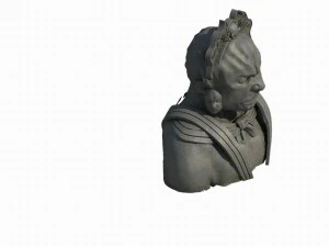 лес - религия - статуи 01 3D Модель