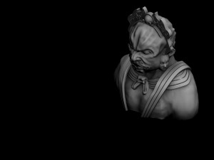 forest - religion - statues 01 Model 3D