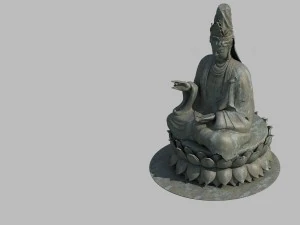 Wald - Religion - Buddhabild 03 3D Modell