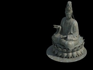 forest - religion - buddha image 03 Model 3D