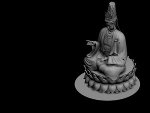 forest - religion - buddha image 03 Model 3D