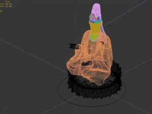 forest - religion - buddha image 03 Model 3D