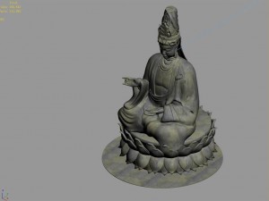 forest - religion - buddha image 03 Model 3D