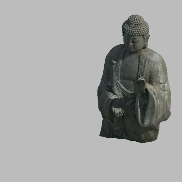 forest - religion - buddha image 04 3D Модель .c4d .max .obj .3ds .fbx .stl .blend 