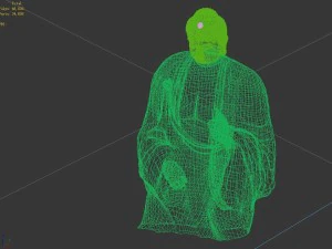 forest - religion - buddha image 04 3D Model