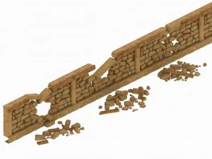 desert palace - broken wall 3D Model