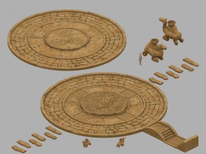 desert palace - site - camel 3D मॉडल