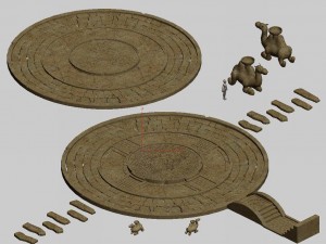 desert palace - site - camel 3D 모델