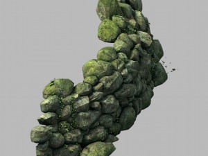 mountain - moss - rocks 12 Modello 3D