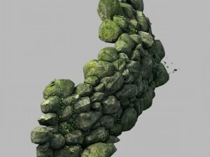 dağ - yosun - kayalar 12 3D Model