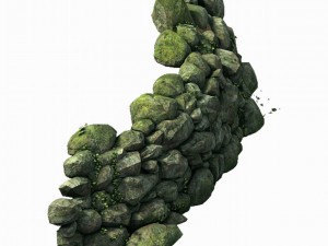 mountain - moss - rocks 12 3D मॉडल