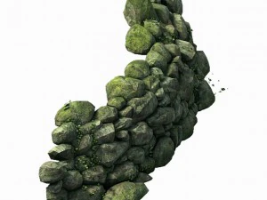 mountain - moss - rocks 12 3D Model