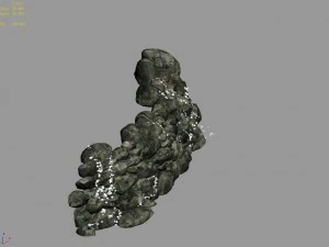 mountain - moss - rocks 12 3D Model