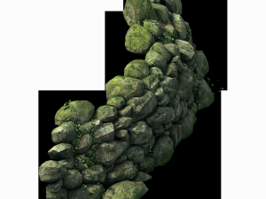 mountain - moss - rocks 12 3D मॉडल