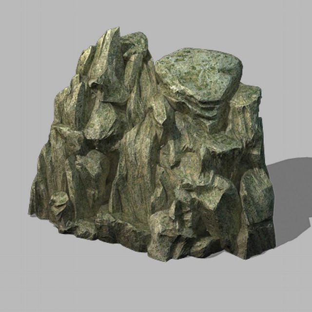 mountain - stone 311 Model 3D .c4d .max .obj .3ds .fbx .stl .blend 