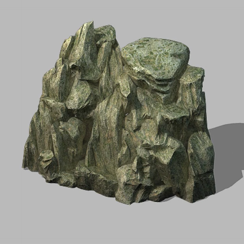 mountain - stone 311 3D Model .c4d .max .obj .3ds .fbx .stl .blend