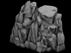 mountain - stone 311 3D Model