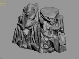 mountain - stone 311 Model 3D