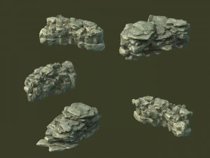 mountain - cliff - stone 11 3D Model