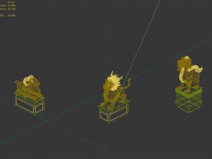 mountain stone sculpture - animal stone statue 3D 模型