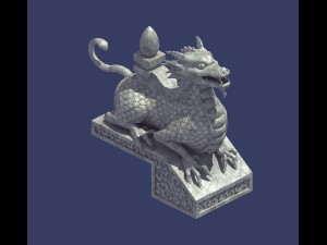 mountain stone sculpture - animal stealth 02 Modelo 3D