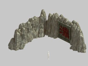 mountain sculpture - shek pik 32 3D Model