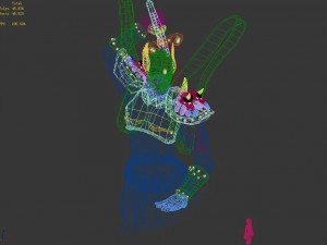 mountain sculpture - stone statue 06 3D Model