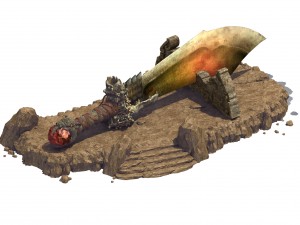 mountain building - warlords 3D 모델
