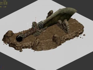 mountain building - warlords 3D Model