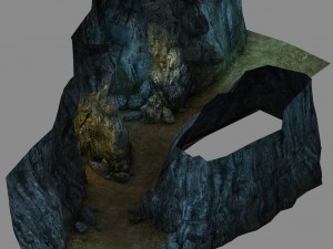 inside the mountain - cave 01 Modelo 3D