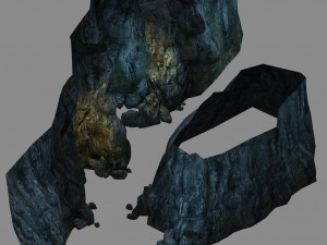 inside the mountain - cave 01 3D 模型