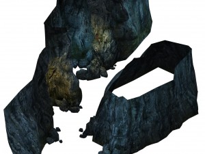 inside the mountain - cave 01 3D 模型