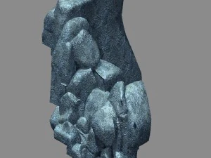 dağ i&ccedil;i - taş 2 3D Model