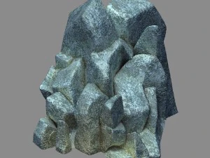 पर्वत का आंतरिक भाग - पत्थर 3 3D मॉडल