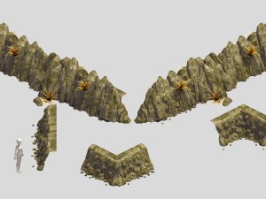 mountain slope - fault 33 3D Model