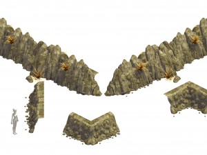 mountain slope - fault 33 3D Model