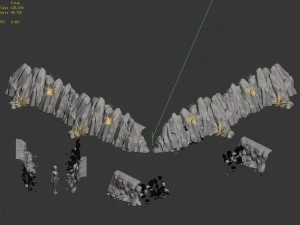 mountain slope - fault 33 3D Model
