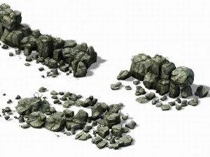 montagna - roccia 0109 Modello 3D